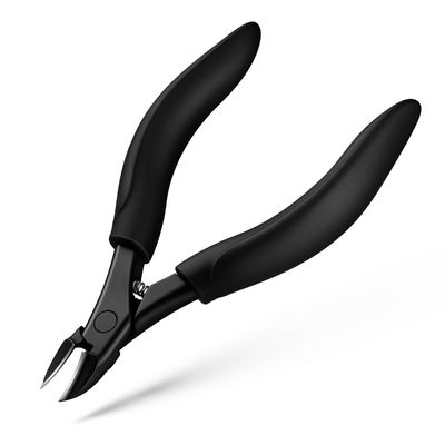 BEZOX Toe Nail Clippers for Thick Toenails for Seniors - Raised Cutting Edge Ingrown Toenail Clippers, Ergonomic Design Toenail Scissors for Thick Nails, Podiatrist Recommended - Black