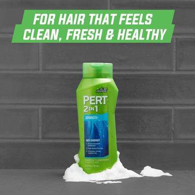 Pert Plus 2 in 1 Shampoo Conditioner Dandruff Control 25.40 oz (Pack of 4)