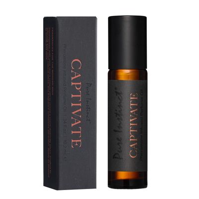 Pure Instinct CAPTIVATE The Original Pheromone Infused Essential Oil Perfume Cologne - Mens Collection - TSA Ready (Roll On Bottle 0.34 Fl. Oz./10.2mL)