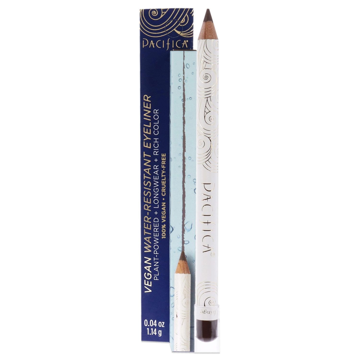 Pacifica Waterproof Eyeliner Pencil - Fringe Brown Liner Longwear, Smudge-Proof, Eye Liner Eye Makeup Vegan &amp; Cruelty-Free Ophthalmologist Tested