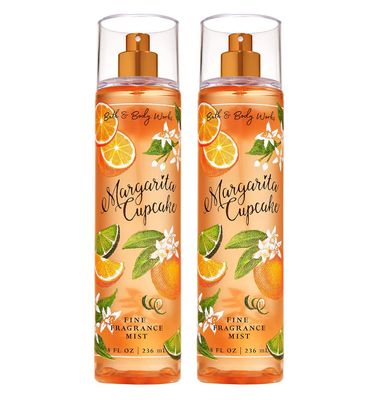 Bath and Body Works Fine Fragrance Mists Pack Of 2 8 oz. Bottles (Margarita Cupcake)
