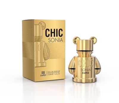 Chic Sonia Eau de Parfum, 3.4 FL OZ, Gold, 100mL By emper