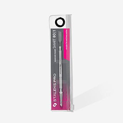 Cuticle Pusher Manicure Straight Flat Loop Pusher SMART 80/1 Staleks Pro pedicure spatula