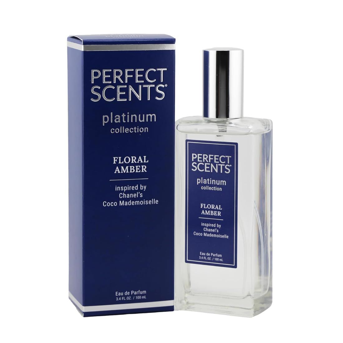 Perfect Scents Fragrances | Inspired by Chanels Coco Mademoiselle | Platinum Collection | Floral Amber | Womens Eau de Parfum | Vegan, Paraben &amp; Phthalate Free | Never Tested on Animals | 3.4 Fl Oz