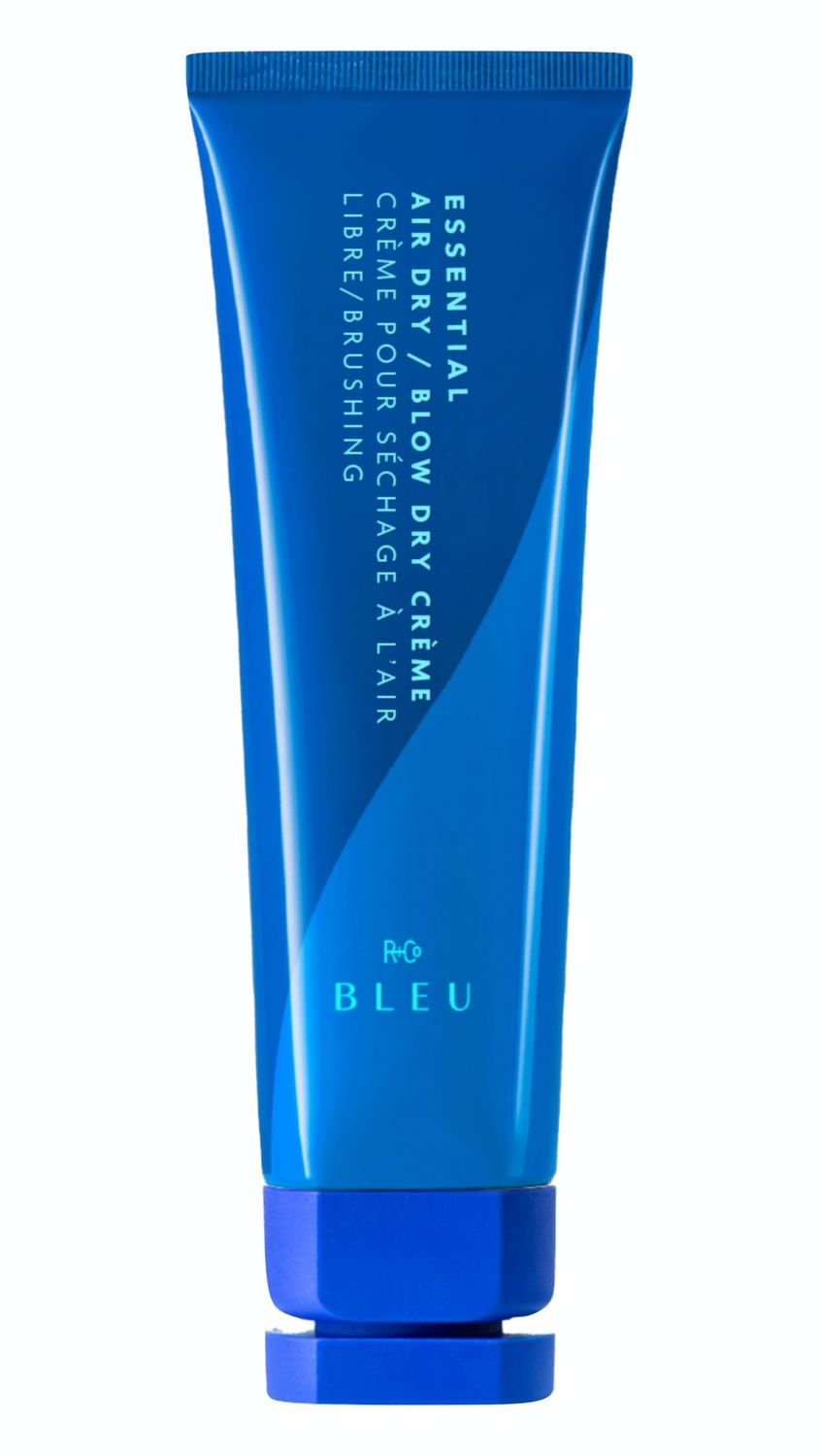 RCo BLEU Essential Air Dry Blow Dry Creme | Lightweight Heat Protectant Styling Cream for Frizz Control Hydration &amp; Shine | Nourishing Hair Smoother for All Hair Types
