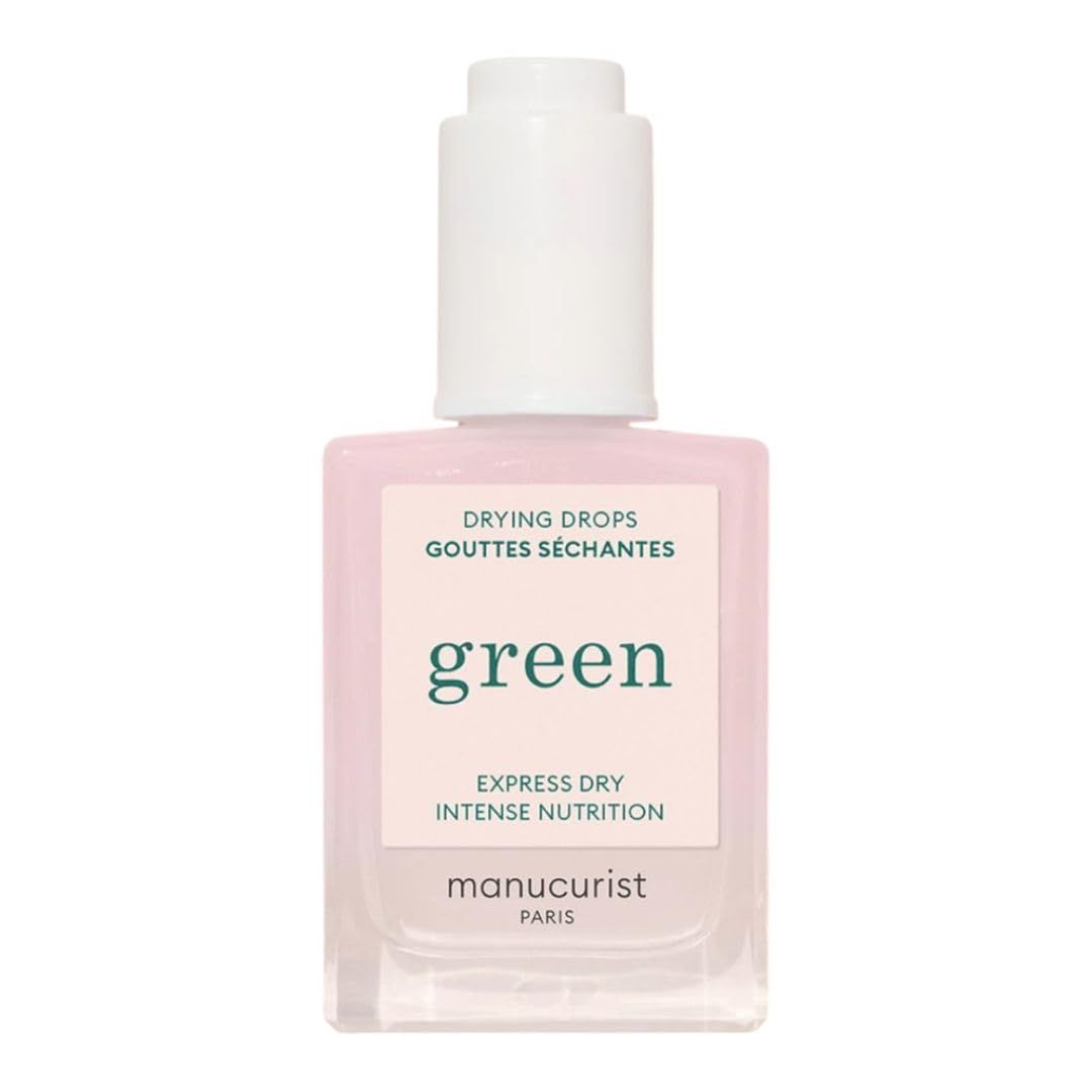 Manucurist Green Nail Polish Drying Drops - Fast Dry Nail Polish - Halves Drying Time - Nourishing Nail Care - 49.5 bio-sourced - Nail OIl - Cuticle Oil for Nails - Green System Compatible 0.5 Fl Oz