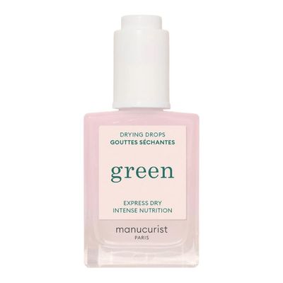 Manucurist Green Nail Polish Drying Drops - Fast Dry Nail Polish - Halves Drying Time - Nourishing Nail Care - 49.5 bio-sourced - Nail OIl - Cuticle Oil for Nails - Green System Compatible 0.5 Fl Oz