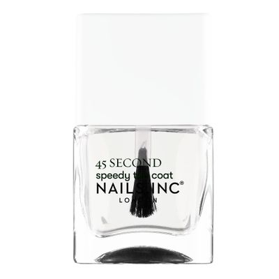 Nails.INC 45 Second Speedy Gloss Top Coat - Ultra Glossy, Long-Wearing, Chip-Resistant Nail Polish Sealer - Vegan &amp; Cruelty-Free - 0.47 fl oz