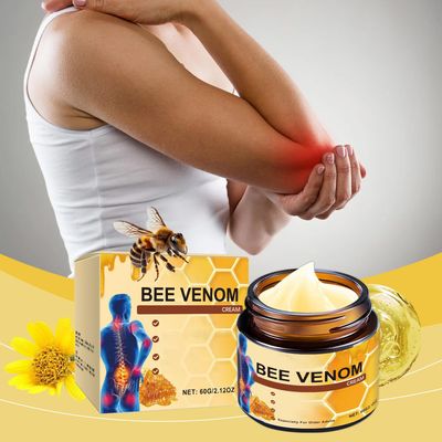 OSFRIAGE Bee Venom Joint Gel, Professional Bee Venom Ointment,Bee Venom Cream,Bee Venom Joint and Bone Cream for Back, Knee, Hands, Neck, Feet -60g (2PCS)