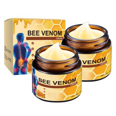 OSFRIAGE Bee Venom Joint Gel, Professional Bee Venom Ointment,Bee Venom Cream,Bee Venom Joint and Bone Cream for Back, Knee, Hands, Neck, Feet -60g (2PCS)