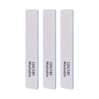 LNAUJS 3PCS Professional Reusable Double-Sided 100/180 Grit Blue Nail File