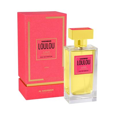 Al Haramain Loulou Love - Luxury Arabian Perfume for Women - Floral Fruity Fragrance with Sour Cherry, Mandarin, Bergamot, Amber &amp; Musk - Arabic Long Lasting Scent - Eau de Parfum - 3.33 oz EDP Spray