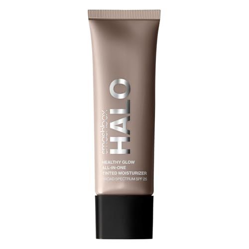 Smashbox Halo Healthy Glow All-In-One Tinted Moisturizer SPF 25 | Light to Medium Coverage| Hyaluronic Acid, Oil free Anti Humidity, 1.4 Fl Oz
