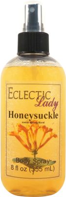 Eclectic Lady Honeysuckle Body Spray, Double Strength, 8 ounces, Body Mist for Women with Clean, Light &amp; Gentle Fragrance, Cologne with Soft, Subtle Aroma For Daily Use