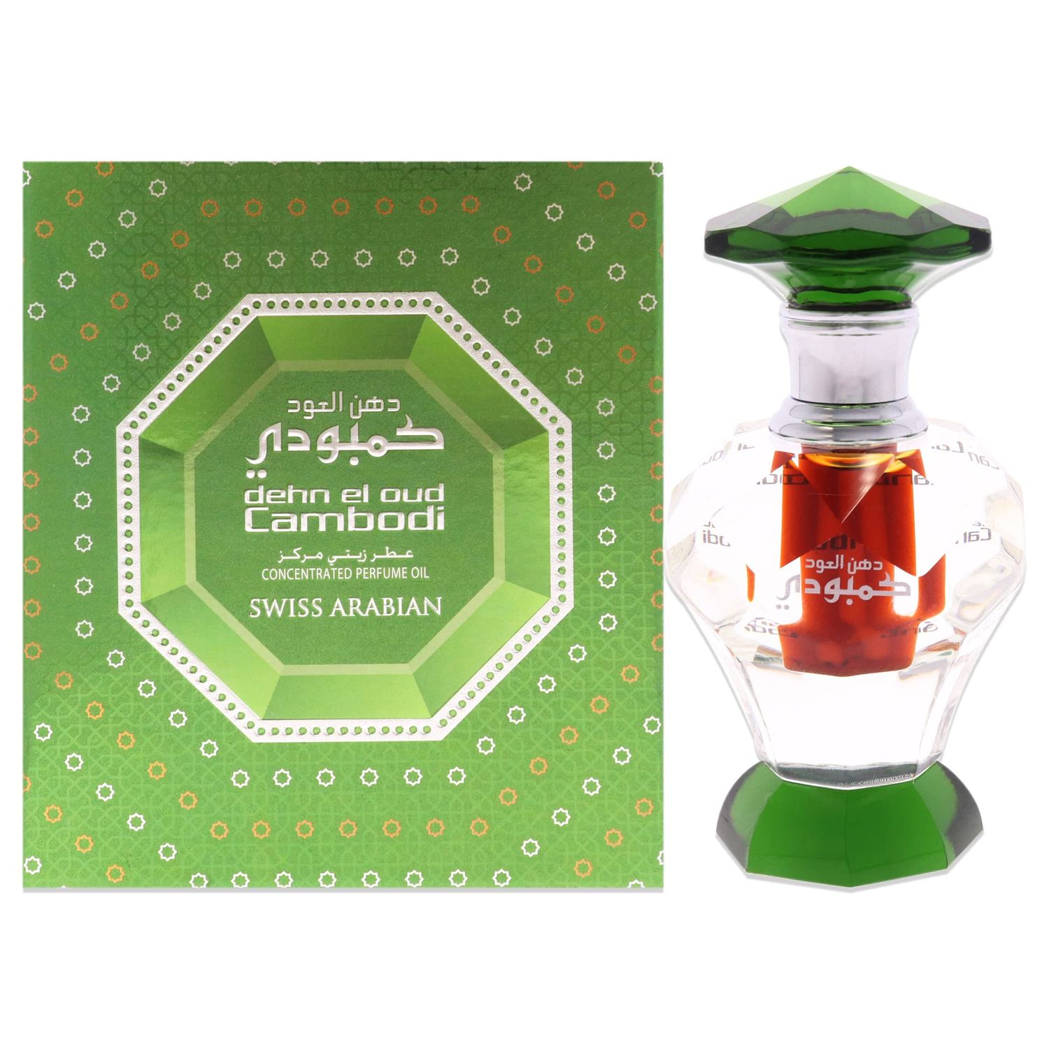 Swiss Arabian Dehn El Oud Cambodi - Luxury Products From Dubai - Long Lasting Personal Perfume Oil Fragrance - A Seductive Signature Aroma - 0.1 Oz