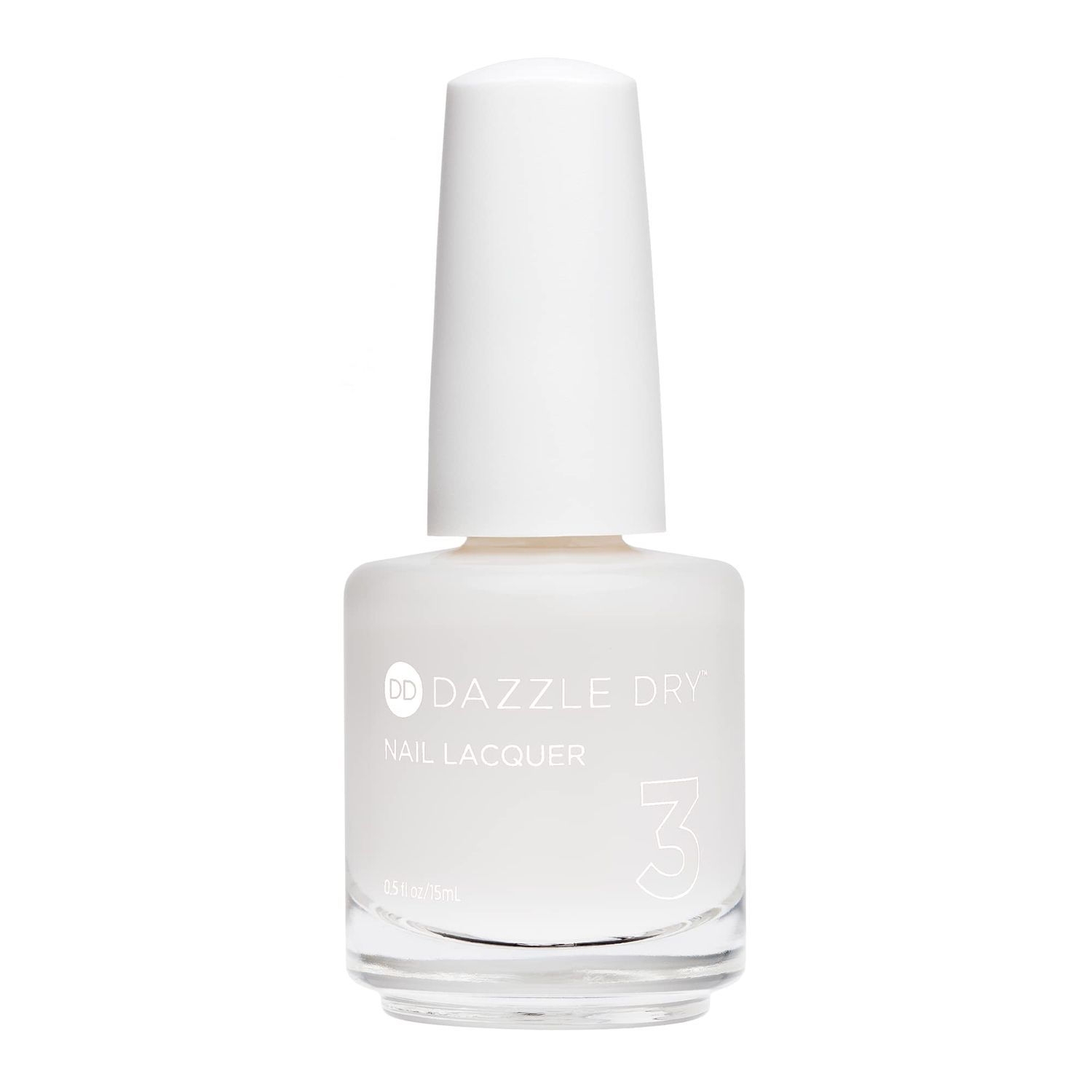 Dazzle Dry Nail Lacquer (Step 3) - Fine China - A sheer milky white. Simple and clean. (0.5 fl oz)