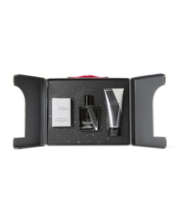 Victorias Secret Platinum 3 Piece Luxe Fragrance Gift Set: 1.7 oz. Cologne, Travel Lotion, &amp; Body Bar