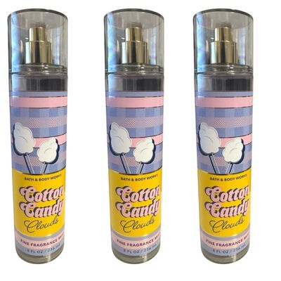 Bath &amp; Body Works Cotton Candy Clouds Fine Fragrance Mist - Pack of 3