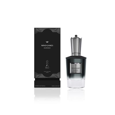 MIND GAMES Gardez - Luxury Perfume with Notes of Apricot, Rosewood, Black Leather &amp; Cedarwood - Elegant Extrait de Parfum for Women &amp; Men - Woody &amp; Leathery Perfume - 100 mL/3.4 oz