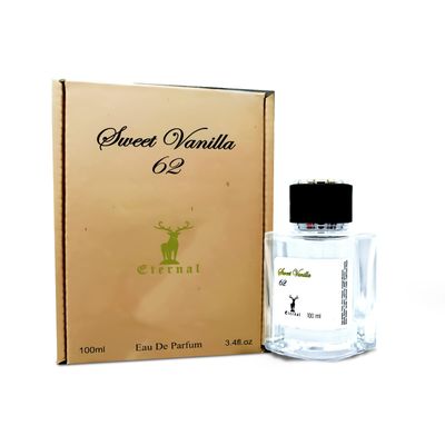 Maison dOrient SWEET VANILLA 62 Eternal Collection Dubai 100 ML (3.4 oz) EDP for Men and Women - Spicy Vanilla Perfume with Bergamot, Pink Pepper, and Cedarwood - Long-Lasting Unisex Fragrance