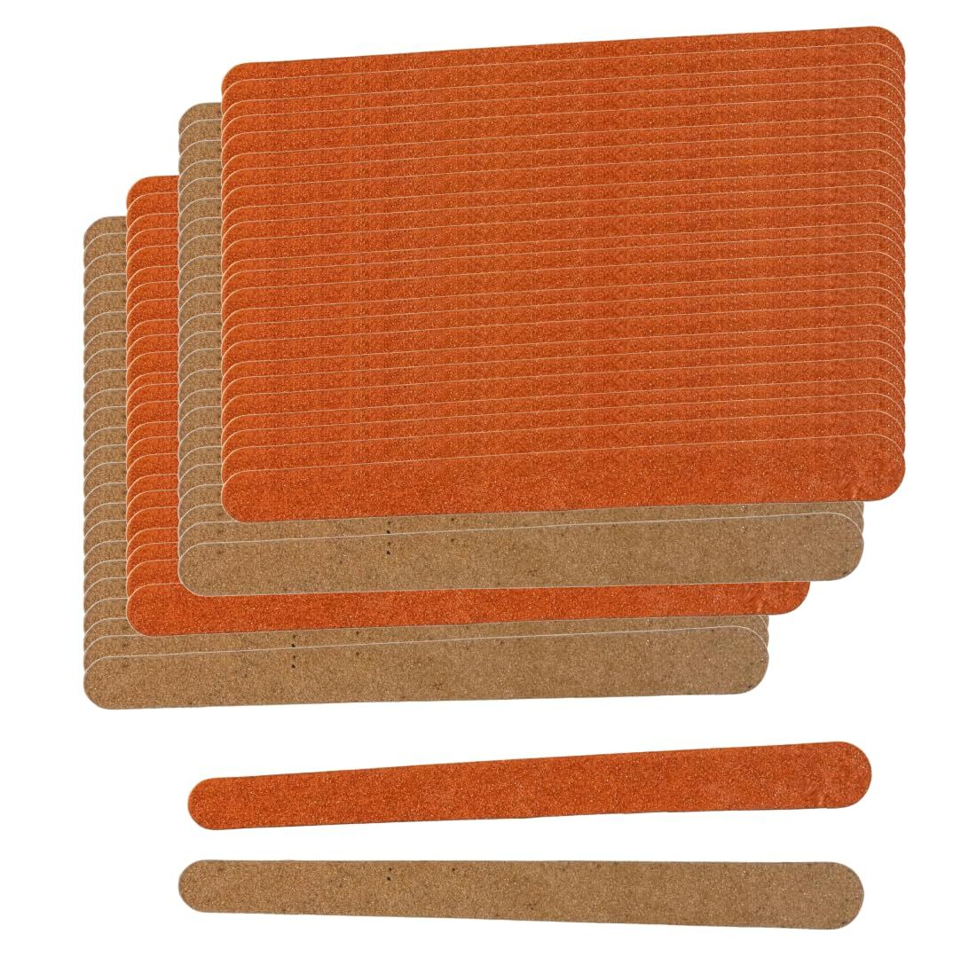 144 Pack Nail File Emery Boards - Dual Sided 180 Grit Nail Buffering Files - Compact Reusable Double Sided Tool for Manicure and Pedicure Shaping and Smoothing Finger and Toenails (144)