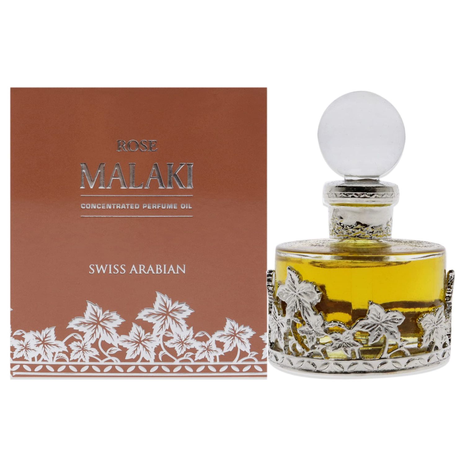 SWISS ARABIAN Rose Malaki - Luxury Products From Dubai - Long Lasting And Addictive Personal Perfume Oil Fragrance - A Seductive, Signature Aroma - The Luxurious Scent Of Arabia - 1 Oz