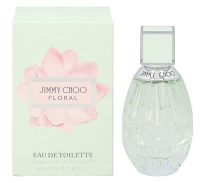 JIMMY CHOO - Floral Eau de Toilette - Womens Perfume - Fruity &amp; Musky - With notes of Nectarine, Sweet Pea &amp; Musk - 1.3 Fl Oz