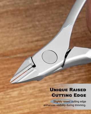 Toe Nail Clippers for Thick Nails for Seniors, Japanese Raised Cutting Edge Ingrown Toenail Clippers, Podiatrist Heavy Duty Stainless Steel Ergonomic Handle Large Nail Scissors, Sliver