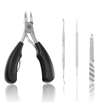 Toenail Clippers, Professional Heavy Duty Nail Clippers, 4 in 1 Stainless Steel Professional Toe Nail Clippers for Thick Toenails, Seniors Thick Toenails/Ingrown Toenail Treatment, Men and Women