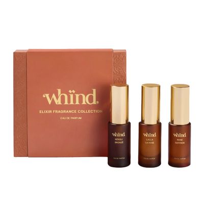 WHIND Elixir Fragrance Collection - 3 Piece Perfume Sampler Set with 10ml Travel Size Scents