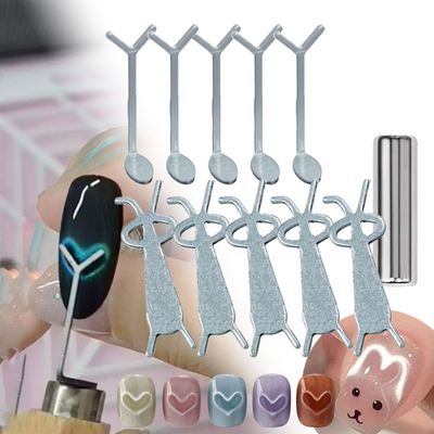 Heart Magnet For Cat Eye Gel Polish, Heart Cat Eye Magnet For Nails, Cat Eye Magnet For Nails (10C)