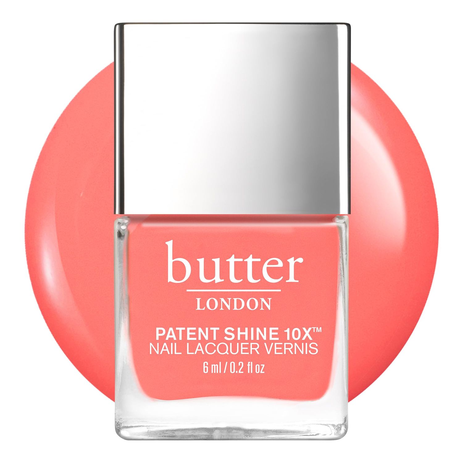 butter LONDON Patent Shine 10X Nail Lacquer Polish, Trout Pout - Gel-Like Finish &amp; Chip-Resistant Nail Lacquer Helps Protects &amp; Strengthens Nails - Vegan &amp; Cruelty-Free