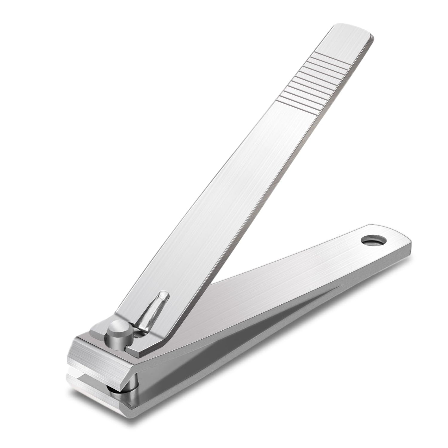 Large Straight Toenail Nail Clippers for Thick Toenails Trimmers Heavy Duty Blade Fingernail Clippers, Stainless Steel Nail Cutter for Manicure and Pedicure (Silver 3.2)