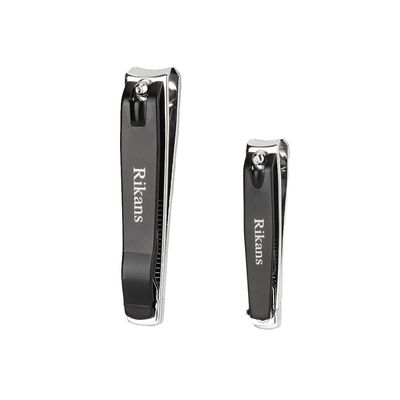 Rikans Nail Clipper Set - Pack of Two Nail Clippers - Large Toenail Cutter &amp; Small Fingernail Cutter - Durable - Precise and Sharp - Ergonomic &amp; Good Grip - 430 Stainless-Steel - Box Packaging