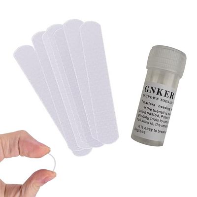 Ingrown Toenail Corrector Strips Brace 10pcs/bottle Straightener Clip Curved BS Brace Toenails Thick Correction Foot Tool