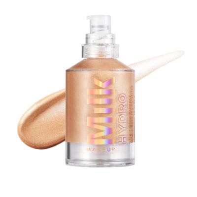 Milk Makeup Hydro Grip Glow Primer with Hyaluronic Acid - Illuminating Face Primer Grips Makeup for Up to 12 Hours - Silicone-Free, Hydrating Formula with Radiant, Golden Finish - 1 oz