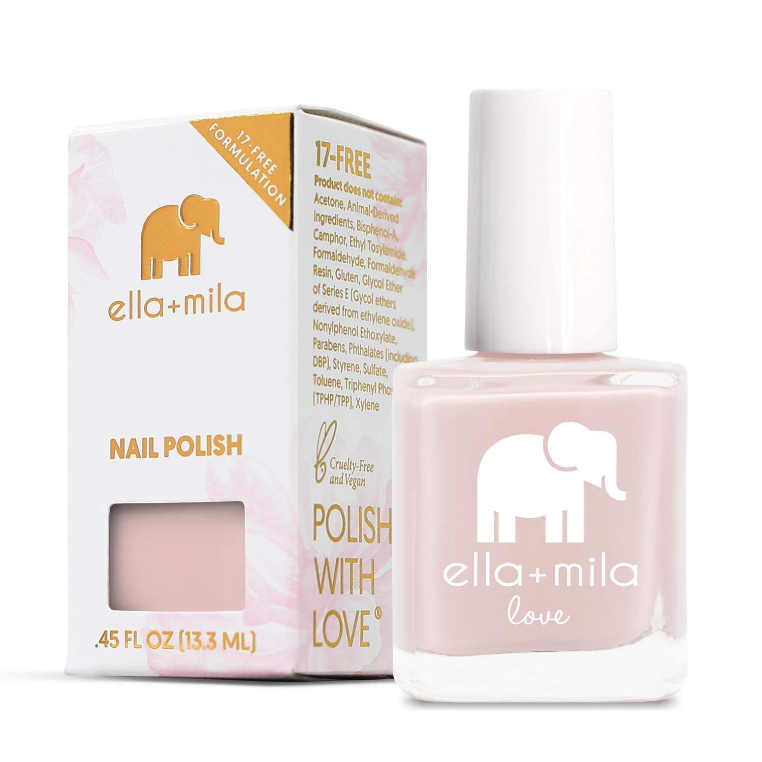 ellamila Professional Nail Polish - Quick Dry Nail Polish - Long-Lasting &amp; Chip Resistant Formula (Love Collection - Forever Mine - 0.45 fl oz)