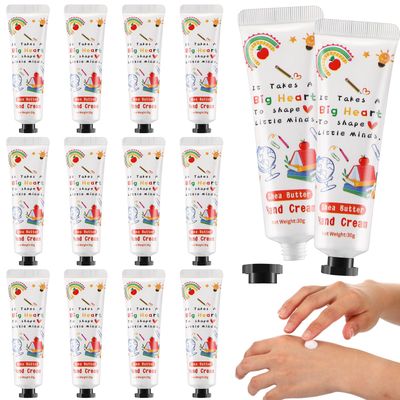 Dansib 12 Pcs Hand Cream Gift Set for Teacher Appreciation Gifts Hand Cream for Dry Cracked Hands Travel Size Moisturizing Hand Lotion Stocking Stuffers Gift Set for Christmas Teacher Thank You Gift