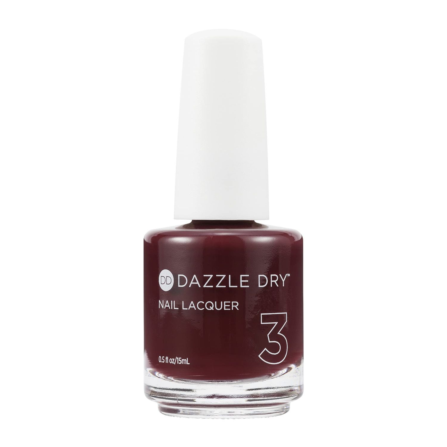 Dazzle Dry Nail Lacquer (Step 3) - Passionate Red - A deep red wine with a dark twist. (0.5 fl oz)