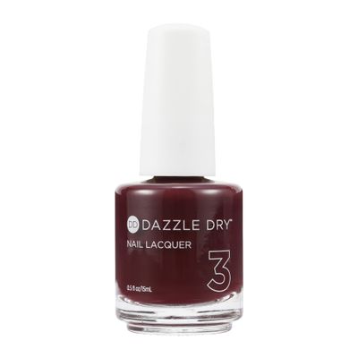 Dazzle Dry Nail Lacquer (Step 3) - Passionate Red - A deep red wine with a dark twist. (0.5 fl oz)