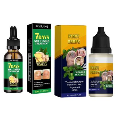 7 Day Nail Treatment, Nail Strengthener and Growth &amp; Oregano Tea Tree Oil for Toenail: Safely and Gently, Daily Maintenance