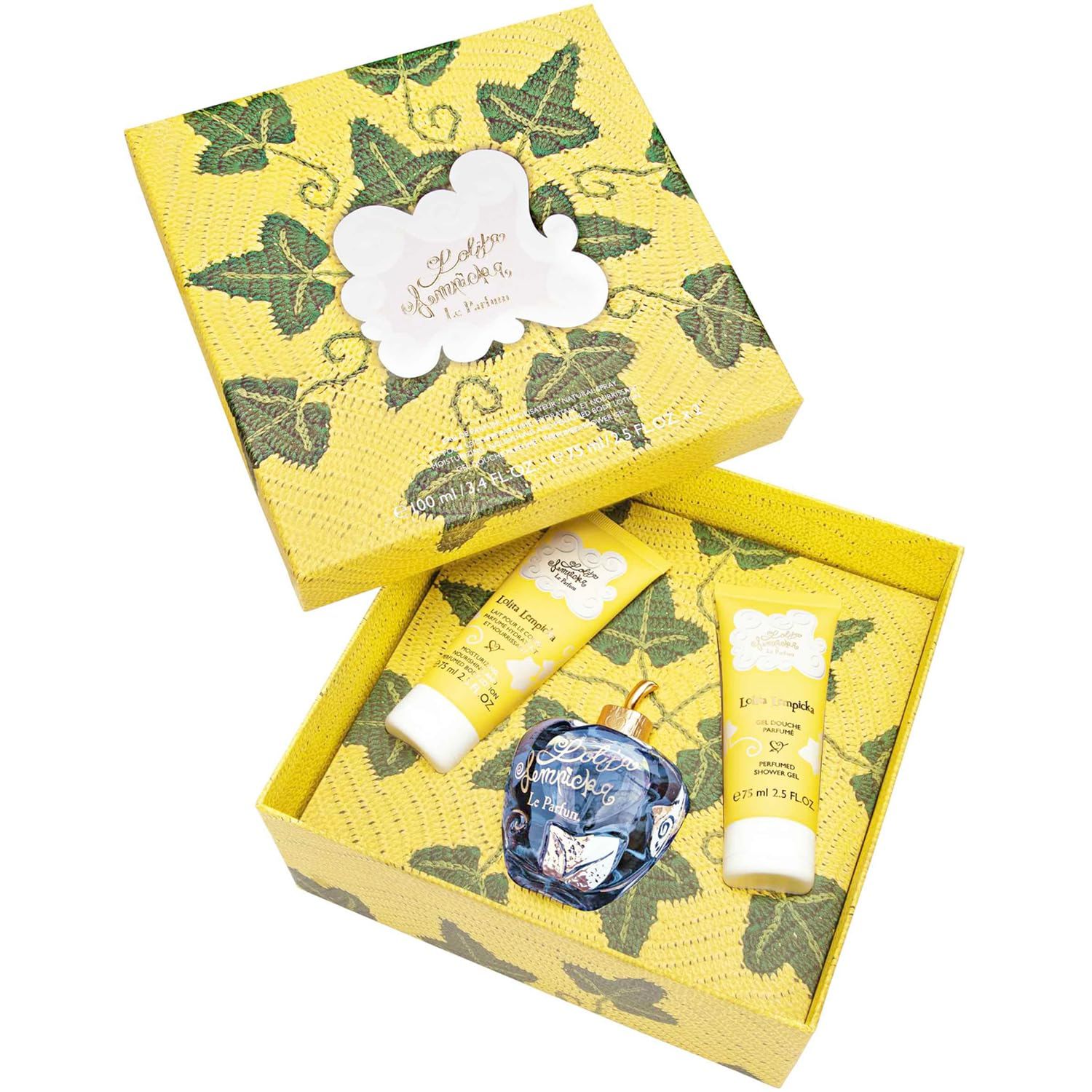 Lolita Lempicka Gift Set - Le Parfum 3.4 Parfum Spray, 2.5 oz Body Lotion, 2.5 oz Shower Gel