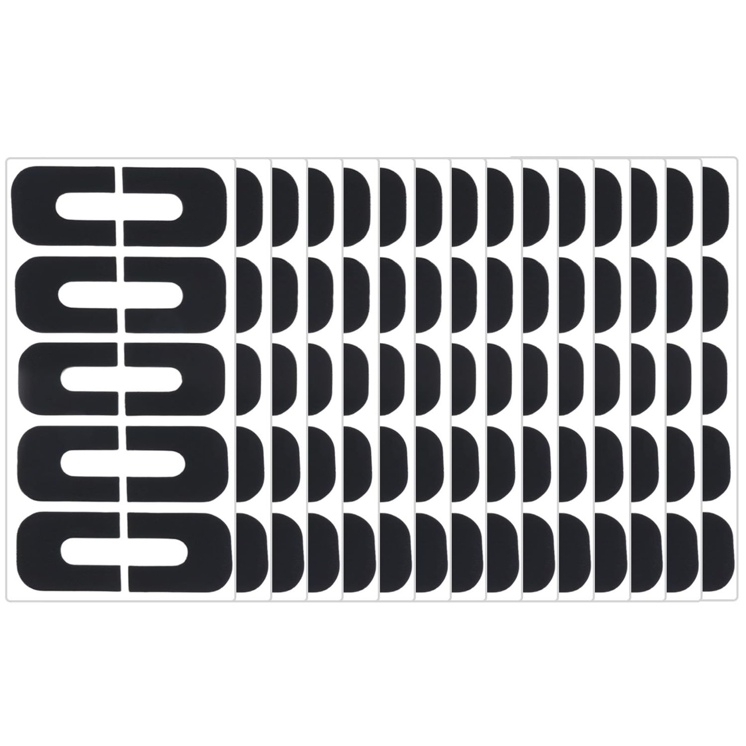 Classicseali 150pcs Nail Polish Protector for Fingers,U-Shaped Nail Guards for Polish,Peel Off Cuticle Protector for Nails Painting,Finger Protection Cuticle Protectors Tape for Nails Painting(Black)