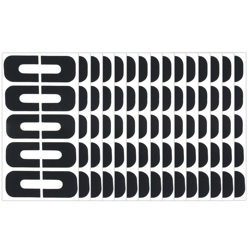Classicseali 150pcs Nail Polish Protector for Fingers,U-Shaped Nail Guards for Polish,Peel Off Cuticle Protector for Nails Painting,Finger Protection Cuticle Protectors Tape for Nails Painting(Black)