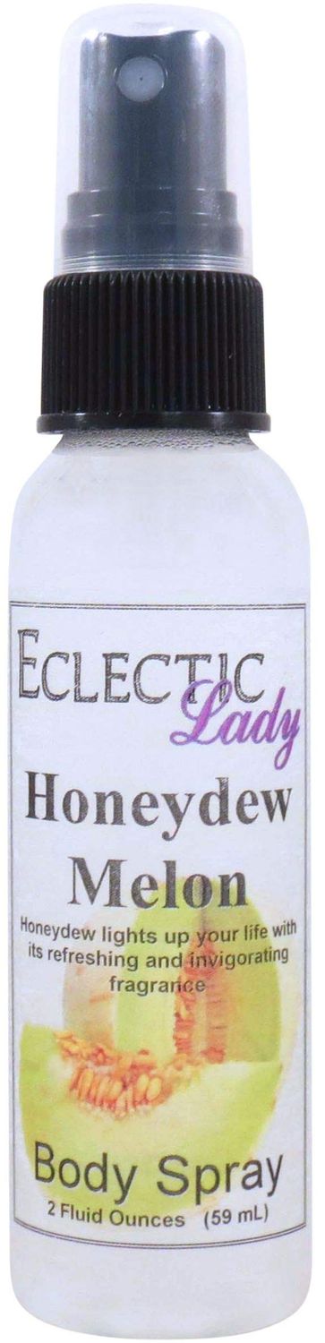 Eclectic Lady Honeydew Melon Body Spray, 2 ounces, Body Mist for Women with Clean, Light &amp; Gentle Fragrance, Cologne with Soft, Subtle Aroma For Daily Use