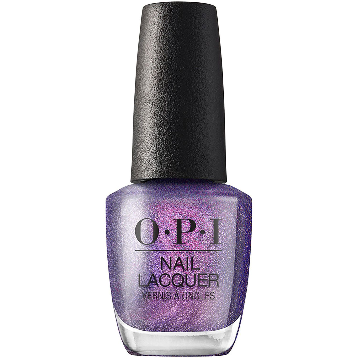 OPI Nail Lacquer Leonardos Model Color | Opaque Dark Purple Shimmer Chip Resistant Nail Polish | Muse of Milan Collection