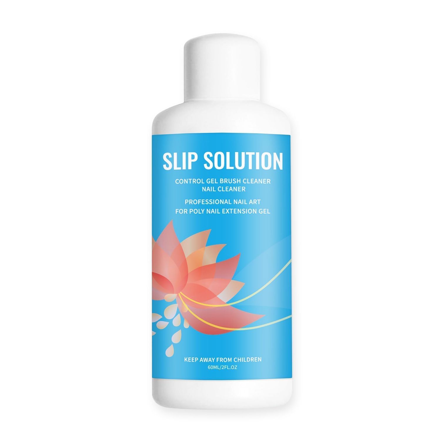 SULLMAR Slip Solution 60ml Nail Extension Gel Liquid Anti-stick Poly Gel Slip Solutions for Poly NailGel Cleaner Easy DIY