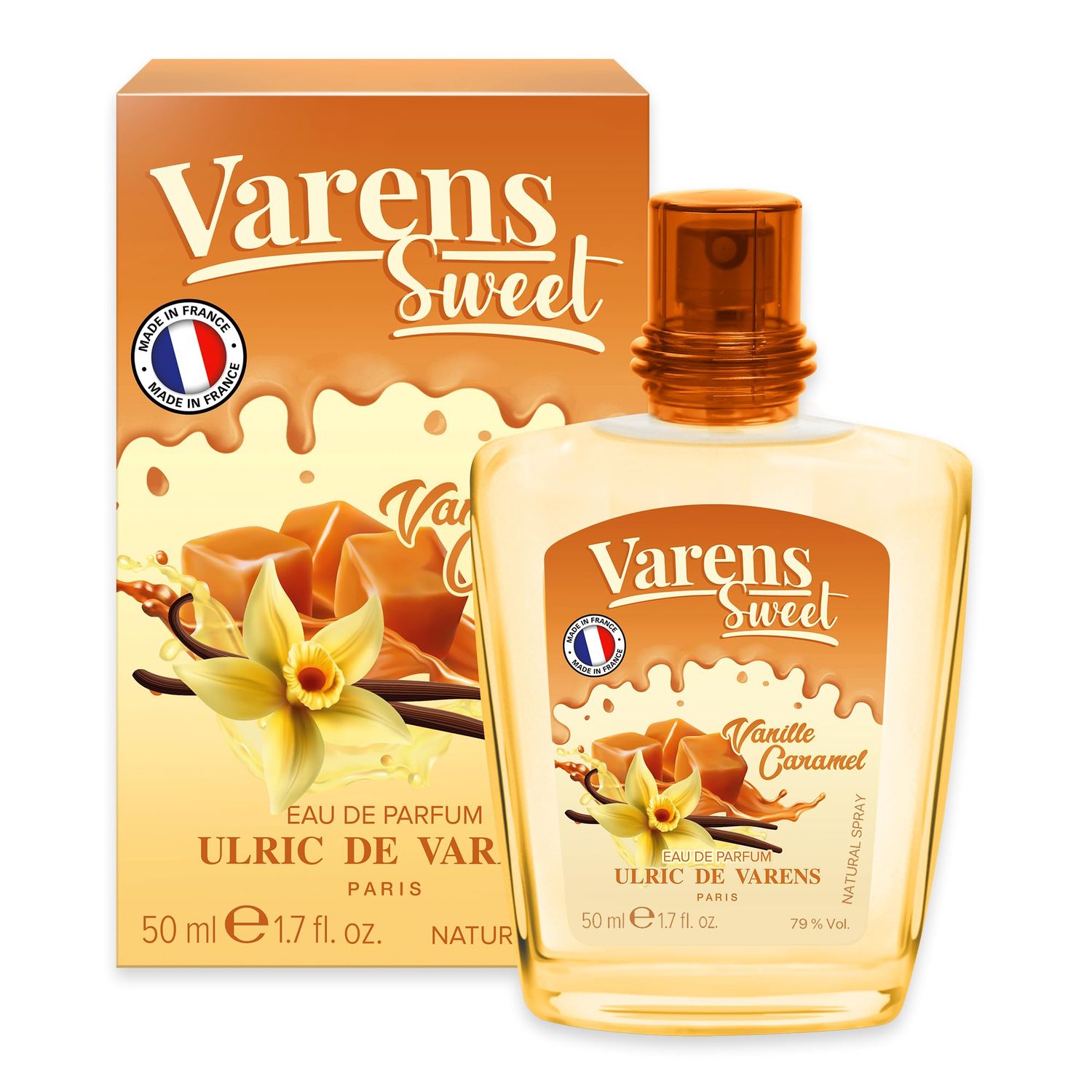 Varens Sweet VANILLE CARAMEL - Eau De Parfum for Women - Luxurious, Delicious, Mouthwatering Scent - Notes of Brown Sugar, Toffee, &amp; Sugar Syrup-1.7 Fl Oz