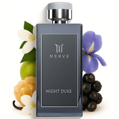Merve Night Duke Premium Long Lasting Fragrance Luxury Scent For Men | Citrus, Musk, Amber | Perfumes For Men | 3.4 Ounces