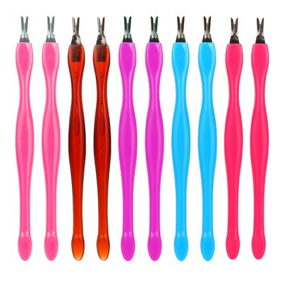 Cuticle Pusher Cuticle Pushers Tool Professional Nail Scraper Pushers Dead Skin Cuticle Remover Dual Ended Cleaner Cuticle Trimmer for Fingernails Toenails Home Nail Shop 10 Pcs